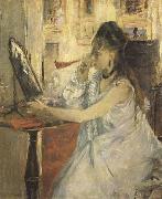 Berthe Morisot Young Woman Powdering Herself (mk09) Germany oil painting artist